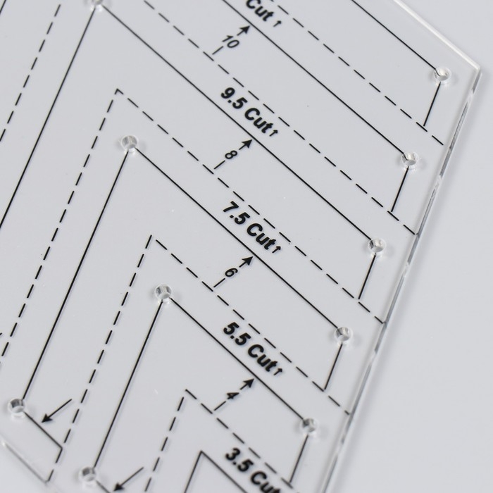 Линейка для пэчворка пластик 60° "Ромб"