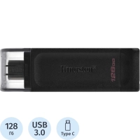 Флеш-память Kingston DataTraveler 70, USB-C 3.2 G1, чер, DT70/128GB