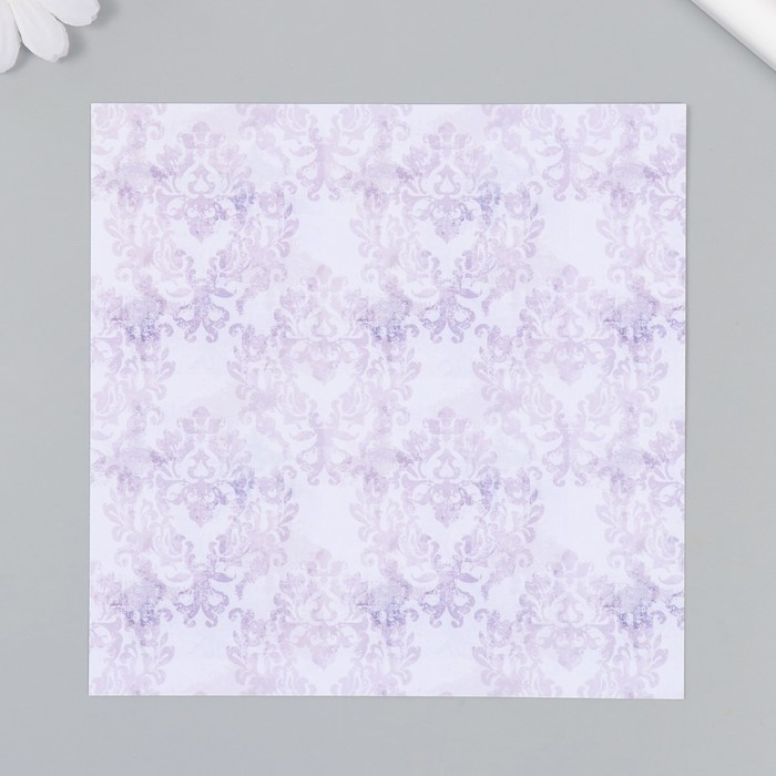 Набор бумаги для скрапбукинга 12 листов 12 дизайнов Набор бумаги для скрапбукинга 12 листов 12 дизайнов "Дамаск" 160 гр 15,2х15,2 см