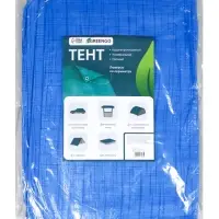 Тент защитный, 8&times;6 м, плотность 60 г/м&sup2;, люверсы шаг 1 м, тарпаулин, УФ, МИКС