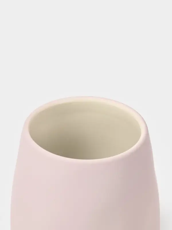 Набор для ванной SAVANNA Soft, 2 предмета, мыльница, стакан, розовый