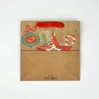 Пакеты подарочные новогодние &laquo;С новым годом&raquo;, набор 5 шт., 22&times;22&times;11 см
