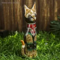 Интерьерный сувенир "Кошка с красным галстуком" 30 см Интерьерный сувенир "Кошка с красным галстуком" 30 см