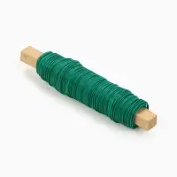Проволока для подвязки растений, 50 м, металл, зелёная, Greengo