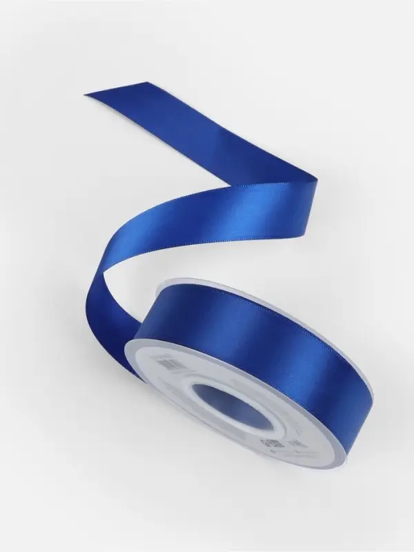 Лента атласная TEIRA, двухсторонняя, 25 мм, 25&plusmn;1 м, синяя №0329