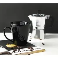 Кружка керамическая Доляна Coffee break, 370 мл, чёрный