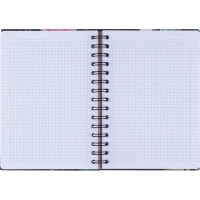 Бизнес-тетрадь, BS, А5, 120л., клетка, твердый, спираль. Flora, букет N4203