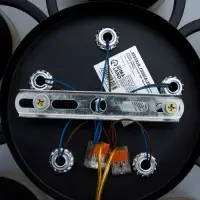 Светильник потолочный BayerLux &laquo;Айрис&raquo;, 5&times;Е27, 40 Вт, чёрный, 47&times;47&times;23 см