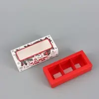 Коробка для 3 конфет &laquo;С Новым годом&raquo;, 13.3&times;3.3&times;5.8 см