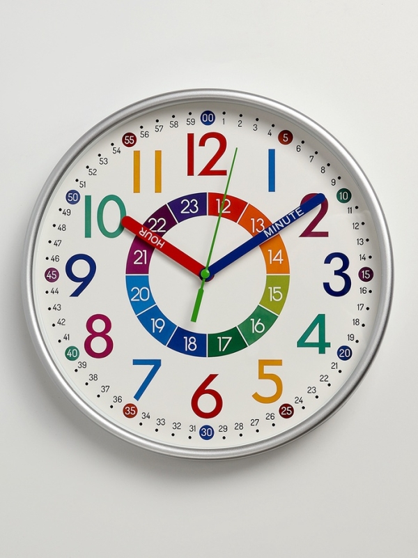Часы настенные детские «Секунды», плавный ход, d-25 см Часы настенные детские «Секунды», плавный ход, d-25 см