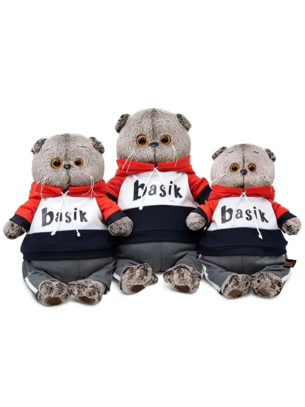 Мягкая игрушка &laquo;Кот Басик&raquo; в костюме в стиле спорт-шик, 22 см
