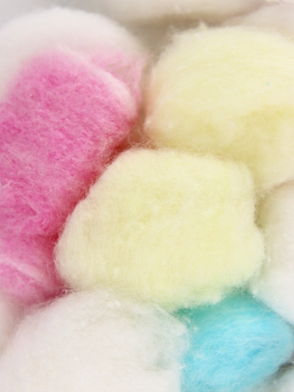 Наполнитель хлопковый для грызунов, разноцветный, 50 шариков Наполнитель хлопковый для грызунов, разноцветный, 50 шариков