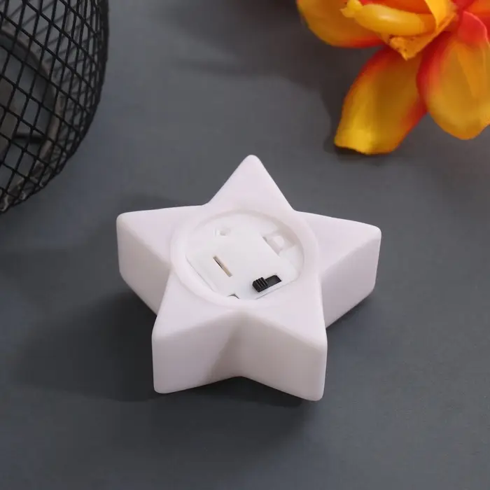 Фигурка световая RISALUX &laquo;Звезда. Лучи&raquo;, LED-ночник, 3xLR1130, 7&times;7&times;2.5 см