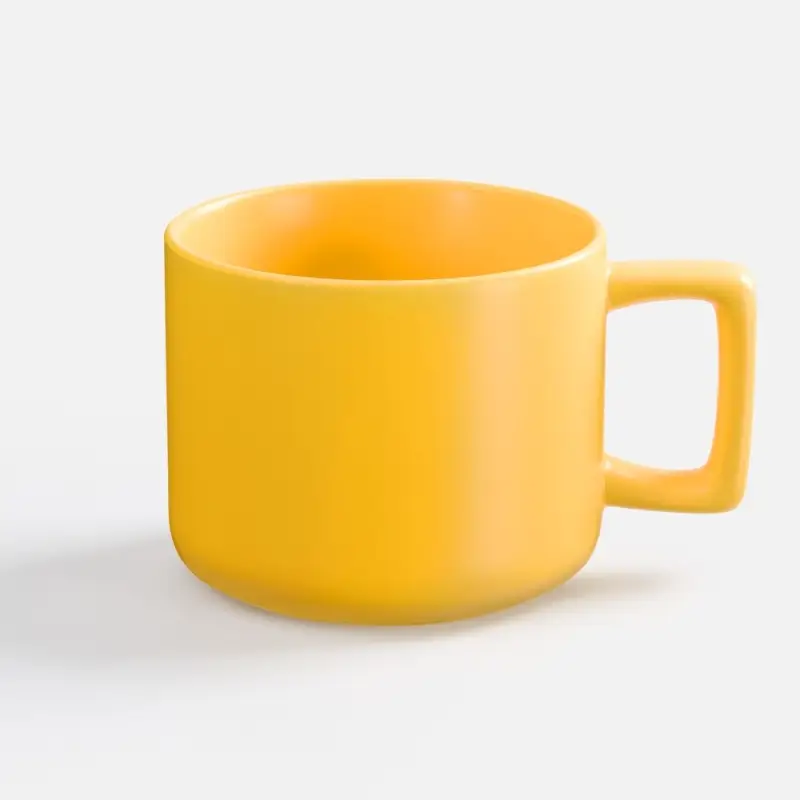 Чашка Jumbo в коробке матовая, желтая