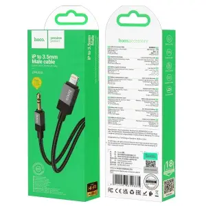 Кабель AUX UPA32 HOCO на Lightning 1M черный