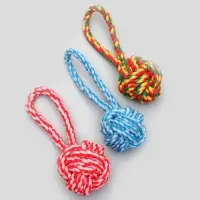 Игрушка канатная &laquo;Мяч с петлей&raquo;, до 65 г, цвет МИКС