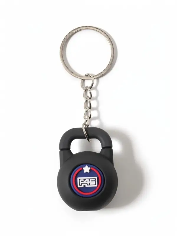Брелок резина "Гиря" чёрный 2,5х3,5х4,3 см