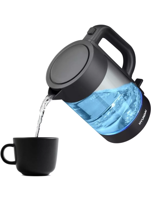 Чайник HYK-G7707 1,7л 2200Вт графит (стекло)