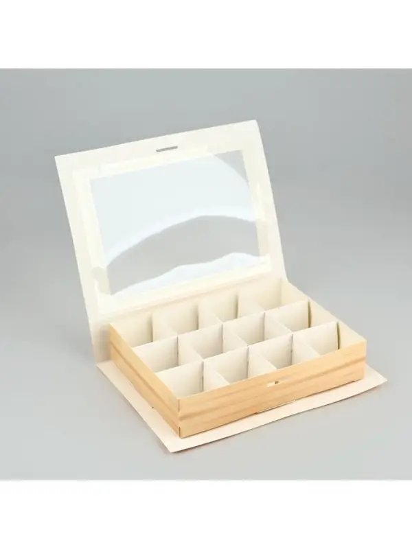 Коробка под 12 конфет с ячейками &laquo;Подарок для тебя&raquo; 18.5&times;13.5&times;3.5 см