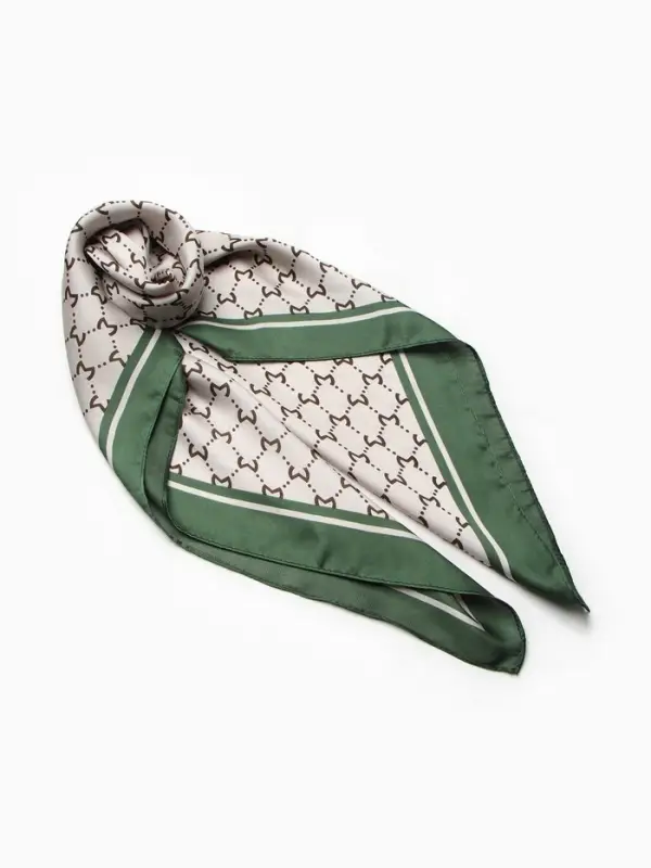 Платок женский MINAKU 70*70 см, зеленый