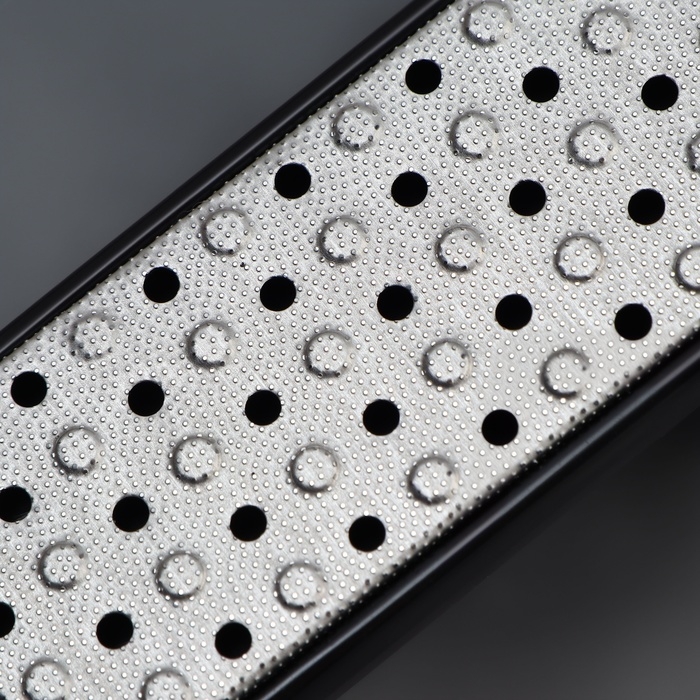 Пилка для ног, лазерная/наждачная, двусторонняя, 18 см, цвет чёрный Пилка для ног, лазерная/наждачная, двусторонняя, 18 см, цвет чёрный