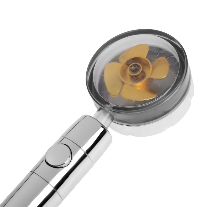 Душевая лейка ZEIN Z2349, с вентилятором, 1 режим, пластик/нержавеющая сталь, жёлтый/хром Душевая лейка ZEIN Z2349, с вентилятором, 1 режим, пластик/нержавеющая сталь, жёлтый/хром