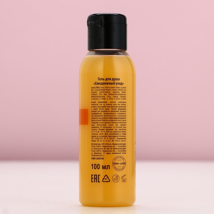 Гель для душа, 100 мл, аромат мандаринового латте, Новый Год