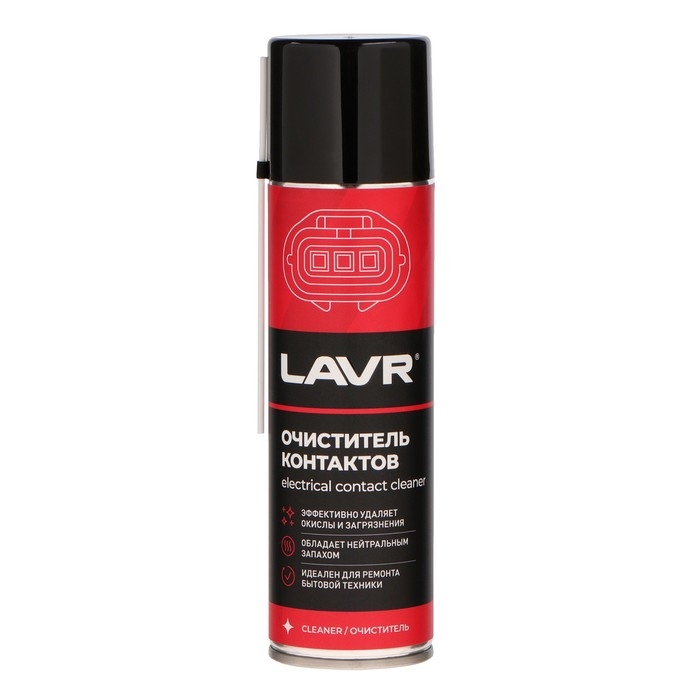 Очиститель контактов LAVR, Electrical contact cleaner, 335 мл, аэрозольный Ln1728 Очиститель контактов LAVR, Electrical contact cleaner, 335 мл, аэрозольный Ln1728