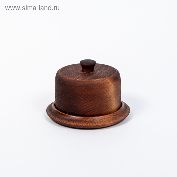 Маслёнка из натурального кедра Magistro, 13,5×9×2 см, цвет шоколадный Маслёнка из натурального кедра Magistro, 13,5×9×2 см, цвет шоколадный