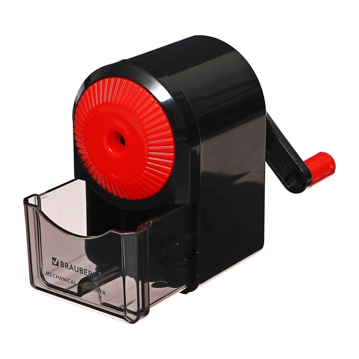 Точилка механическая BRAUBERG ULTRA, крепление к столу, корпус чёрный с красным Точилка механическая BRAUBERG ULTRA, крепление к столу, корпус чёрный с красным