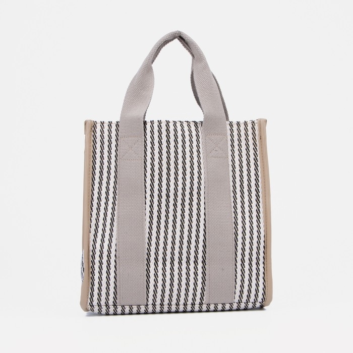 Сумка-тоут без застёжки, цвет серый