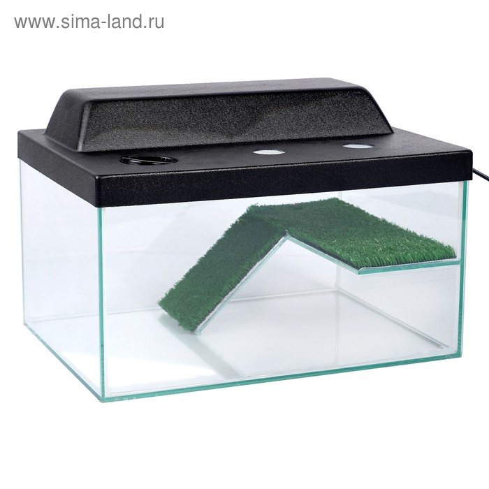 Террариум для черепах 25 литров, с крышкой, полкой и лесенкой, 40 х 29 х 22 см Террариум для черепах 25 литров, с крышкой, полкой и лесенкой, 40 х 29 х 22 см