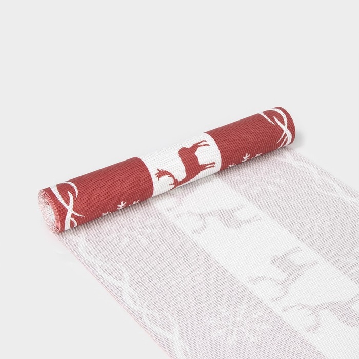 Дорожка новогодняя на стол Доляна «Новый год», сервировочная, 180×30 см Дорожка новогодняя на стол Доляна «Новый год», сервировочная, 180×30 см