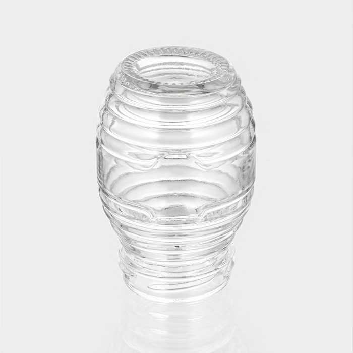 Банка стеклянная для хранения сыпучих продуктов «Бочонок», 100 мл, 5×7,8 см, с металлической крышкой Банка стеклянная для хранения сыпучих продуктов «Бочонок», 100 мл, 5×7,8 см, с металлической крышкой