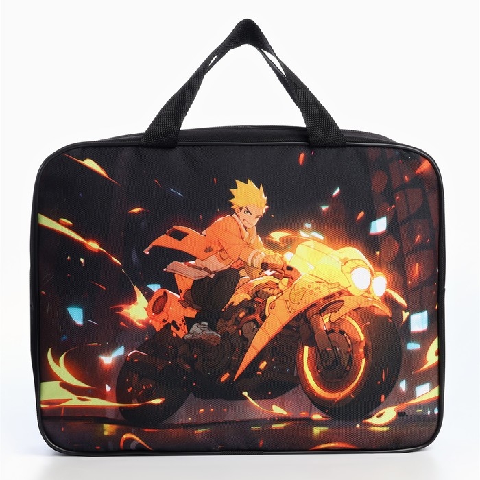 Папка для труда А4 на молнии текстиль 70мм 350 х 270 мал «1 сентября: Аниме мото» Папка для труда А4 на молнии текстиль 70мм 350 х 270 мал «1 сентября: Аниме мото»