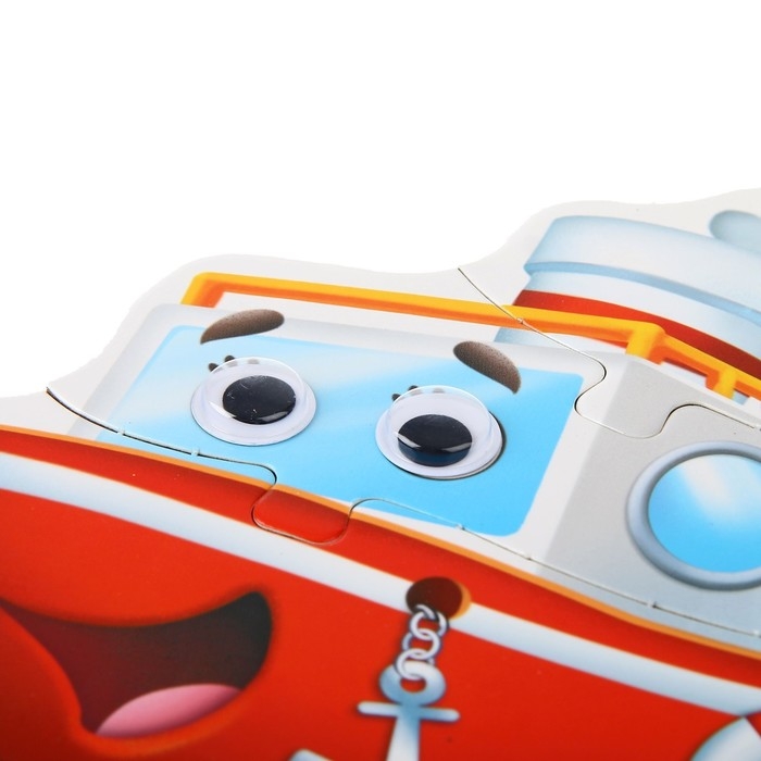 Макси-пазлы с глазками «Любимый транспорт», 4 пазла, 14 крупных деталей Макси-пазлы с глазками «Любимый транспорт», 4 пазла, 14 крупных деталей