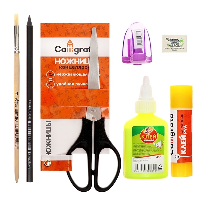 Папка для труда А4, молния вокруг, откидная планка, пластиковая, ПТР-1, с наполнением 10 предметов, для мальчика, Calligrata "Аниме клинок"