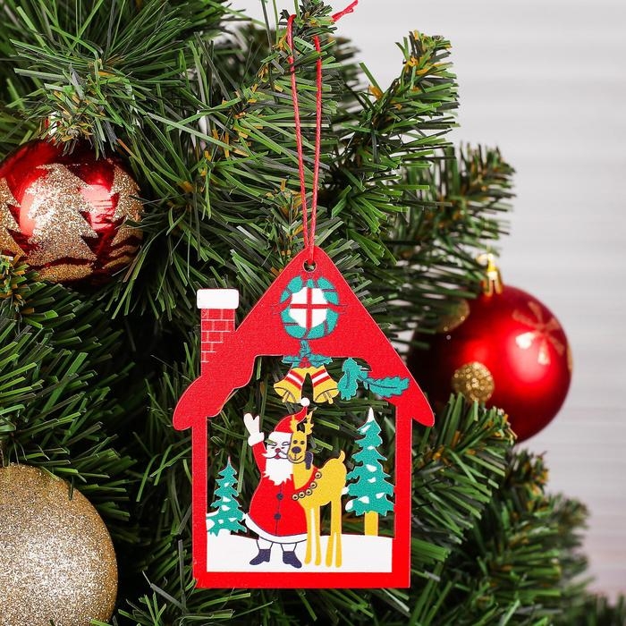 Подвеска новогодняя «В праздничном домике» МИКС Подвеска новогодняя «В праздничном домике» МИКС