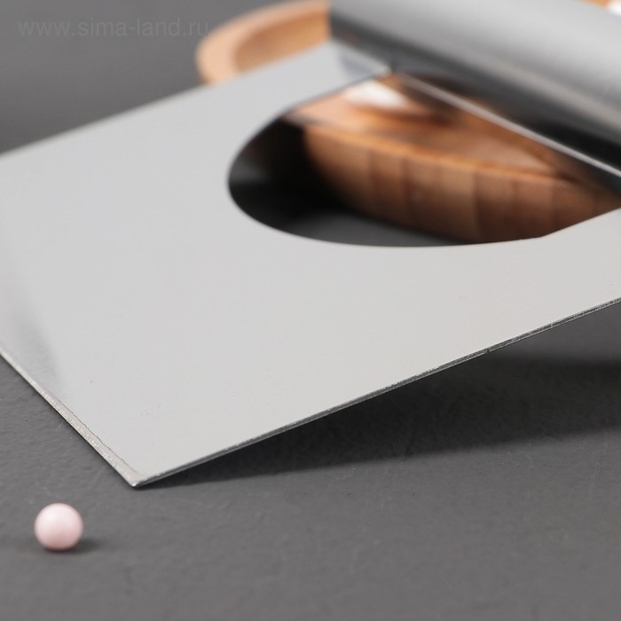 Шпатель кондитерский, 15×12 см, прямой край, цвет серебристый Шпатель кондитерский, 15×12 см, прямой край, цвет серебристый