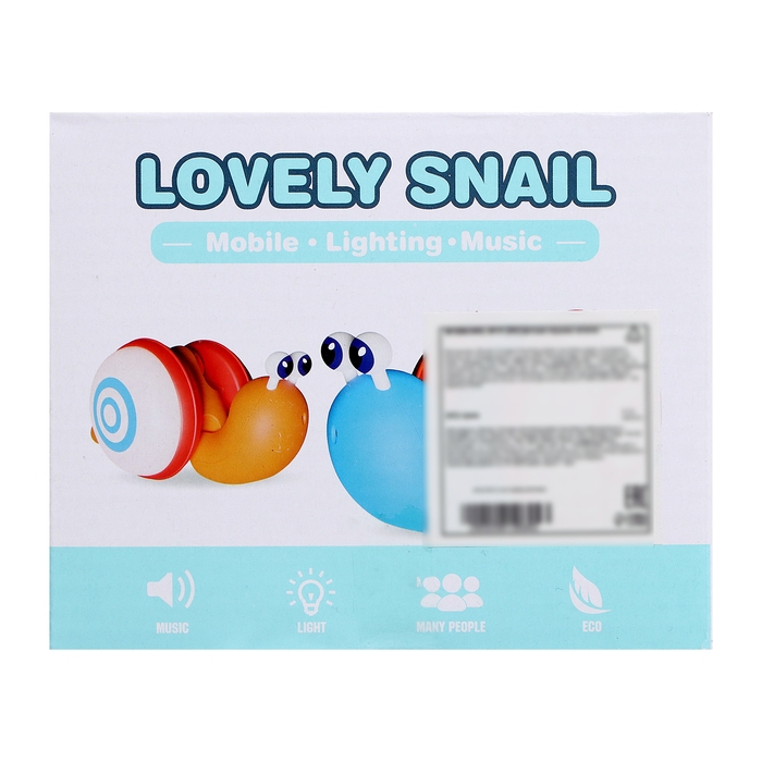 Каталка на верёвочке «Улиточка», световые эффекты, цвета МИКС Каталка на верёвочке «Улиточка», световые эффекты, цвета МИКС