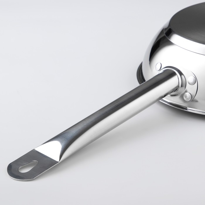 Сковорода «Общепит», d=22 см, толщина корпуса 0,6 мм, дно 3,5 мм, с теплораспределительным слоем, индукция Сковорода «Общепит», d=22 см, толщина корпуса 0,6 мм, дно 3,5 мм, с теплораспределительным слоем, индукция