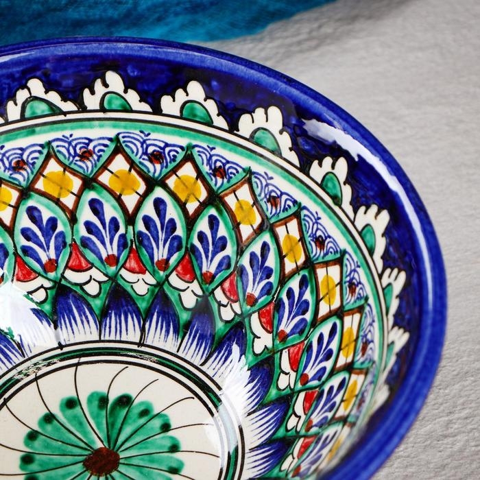 Коса Риштанская Керамика  Коса Риштанская Керамика "Узоры", 18 см, большая, микс