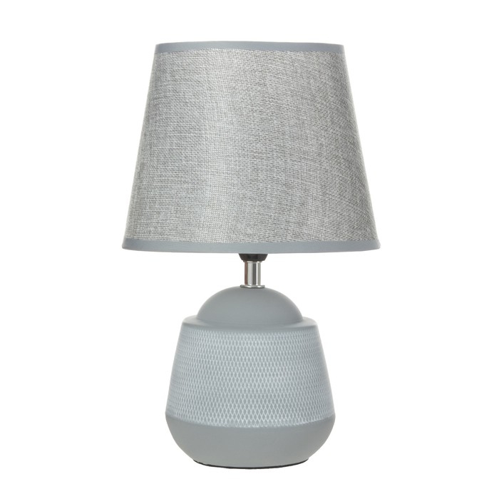 Настольная лампа Настольная лампа "Гатер" E14 40Вт серый 20х20х31 см RISALUX