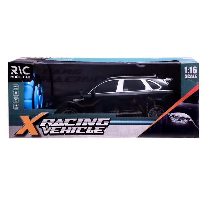 Машинка радиоуправляемая «Люкс», аккумулятор, на пульте управления, световые эффекты, цвет черный, 1:16 Машинка радиоуправляемая «Люкс», аккумулятор, на пульте управления, световые эффекты, цвет черный, 1:16