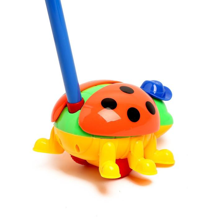 Каталка «Жучок», на палочке, цвета МИКС Каталка «Жучок», на палочке, цвета МИКС