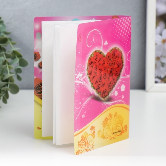 Фотоальбом на 36 фото 10х15 см  Фотоальбом на 36 фото 10х15 см "Розы" МИКС 16,5х12х2 см