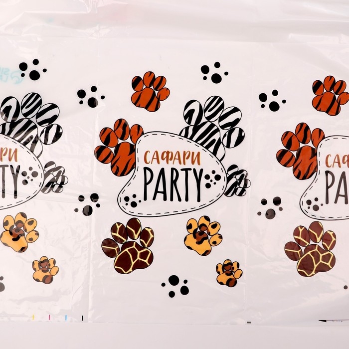 Скатерть одноразовая &laquo;Сафари&raquo;, 137 &times; 180 см