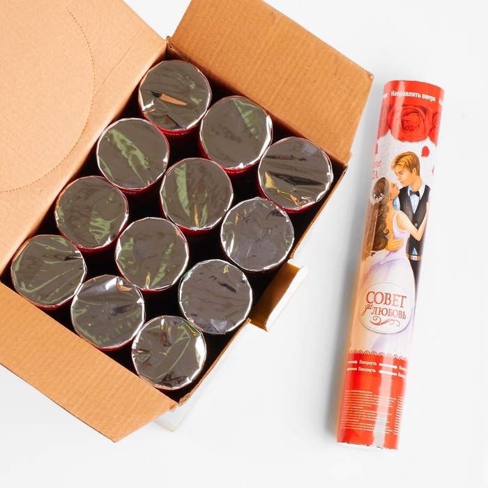 Хлопушка пневматическая «Вместе навсегда», фольга, серпантин, 30 см Хлопушка пневматическая «Вместе навсегда», фольга, серпантин, 30 см