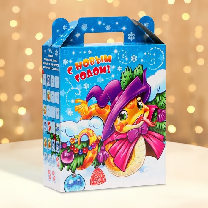 Новый год. Подарочная коробка новогодняя Эники-Беники 17 х 7 х 25,5 см. Новый год. Подарочная коробка новогодняя Эники-Беники 17 х 7 х 25,5 см.