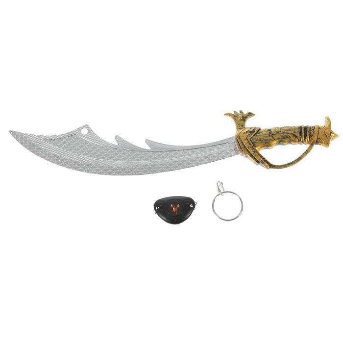 Набор пирата: сабля, наглазник, клипса Набор пирата: сабля, наглазник, клипса